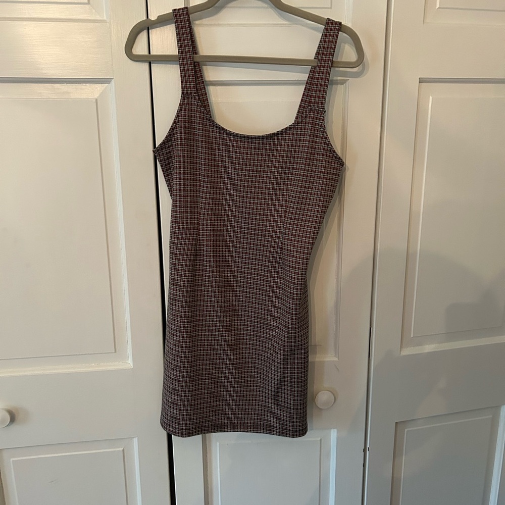 Forever 21 Blue and Red Sleeveless Bodycon Mini Dress